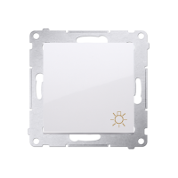 Przycisk „światło” (moduł) 10AX, 250V, szybkozłącza, biały DS1.01/11 Simon 54 | DS1.01/11 Kontakt Simon