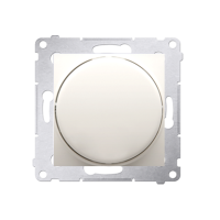 Ściemniacz obrotowy do LED ściemnialnych 230 V (moduł) 2–250 W, kremowy DS9L.01/41 Simon 54 | DS9L.01/41 Kontakt Simon