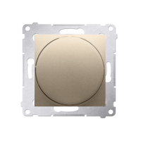 Ściemniacz obrotowy do LED ściemnialnych 230 V (moduł) 2–250 W, złoty mat DS9L.01/44 Simon 54 | DS9L.01/44 Kontakt Simon