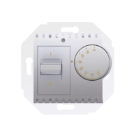 Regulator temperatury z czujnikiem wewnętrznym 16(2)A, 230V, srebrny mat DRT10W.02/43 Simon 54 | DRT10W.02/43 Kontakt Simon