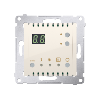 Regulator temperatury z wyświetlaczem z czujnikiem wewnętrznym (moduł) 16(2) A, 230V, kremowy | DTRNW.01/41 Kontakt Simon