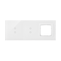 Panel dotykowy S54, 3 moduły, 2 pola dotyk. pion+2 pola dotyk. pion+1 otwór na osprzęt, biała perła | DSTR3330/70 Kontakt Simon