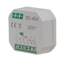 Przekaźnik bistabilny sekwencyjny do montażu podtynkowego BIS-404 2× (1×NO) 100-265VAC/2x(8A) | BIS-404 F&F