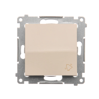 Przycisk „dzwonek” (moduł) 10AX, 250V, szybkozłącza, krem DD1.01/41 Simon 54 | DD1.01/41 Kontakt Simon