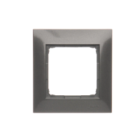 Ramka pojedyncza, antracyt, IP20/[IP44], Simon 54 Premium | DR1/48 Kontakt Simon