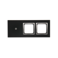Panel dotykowy S54 Touch, 3 moduły, 1 pole dotykowe + 2 otwory na osprzęty S54, księżycowa lawa | DSTR3100/74 Kontakt Simon