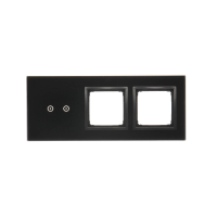 Panel dotykowy S54, 3 moduły, 2 pola dotykowe poziome + 2 otwory na osprzęty S54, zastygła lawa | DSTR3200/73 Kontakt Simon