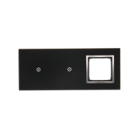 Panel dotykowy S54, 3 moduły, 1 pole dotyk.+1 pole dotyk.,+1 otwór na osprzęt S54, księżycowa lawa | DSTR3110/74 Kontakt Simon