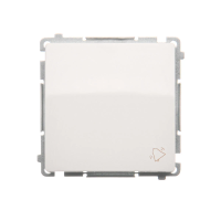 Przycisk dzwonek (moduł) 16AX, 250V, szybkozłącza, biały BMD1A.01/11 Simon Basic | BMD1A.01/11 Kontakt Simon
