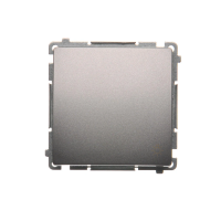 Przycisk światło (moduł) 10AX, 250V, szybkozłącza, stal inox BMS1.01/21 Simon Basic | BMS1.01/21 Kontakt Simon