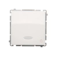 Przycisk światło z podświetleniem LED na 24V (moduł) 10AX, 24V, szybkozłącza, biały BMS1L24V.01/11 | BMS1L24V.01/11 Kontakt Simon