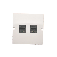 Gniazdo komputerowe RJ45 podwójne kategoria 5e, biały BMF52.02/11 Simon Basic | BMF52.02/11 Kontakt Simon
