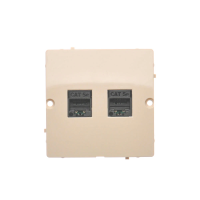Gniazdo komputerowe RJ45 podwójne kategoria 5e, beżowe BMF52.02/12 Simon Basic | BMF52.02/12 Kontakt Simon