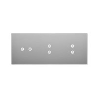 Panel dotykowy S54, 3 moduły, 2 pola dotyk.poziom+2 pola dotyk.pion+2 pola dotyk.pion, srebrna mgła | DSTR3233/71 Kontakt Simon