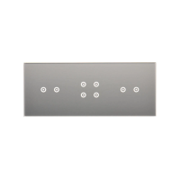 Panel dotykowy S54, 3 moduły, 2 pola dotyk. poziom+4 pola dotyk.+2 pola dotyk. poziom, srebrna mgła | DSTR3242/71 Kontakt Simon