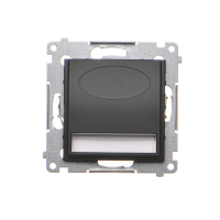 Oprawa oświetleniowa LED, 230 V AC, 1.1 W, białe ciepłe 3100 K, czarny mat, Simon 54 | DOS.01/49 Kontakt Simon