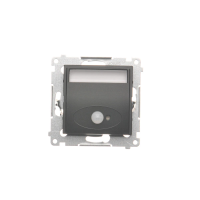 Oprawa oświetleniowa LED z czujnikiem ruchu 230V AC, 1.4 W, białe ciepłe 3100K, czarny mat, Simon 54 | DOSC.01/49 Kontakt Simon
