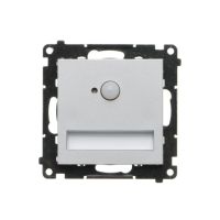 Oprawa oświetl LED 230V z czujnikiem ruchu (1,23 W) barwa ciepła biała 3100K, Aluminium mat Simon 55 | TOSC3K.01/143 Kontakt Simon