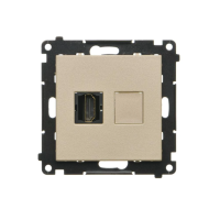 Gniazdo HDMI (moduł), Szampański mat Simon 55 | TGHDMI.01/144 Kontakt Simon