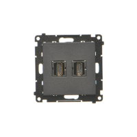 Gniazdo HDMI podwójne (moduł), Czarny mat Simon 55 | TGHDMI2.01/149 Kontakt Simon