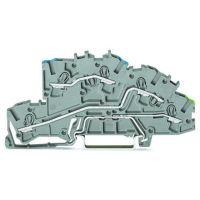 Złączka instalacyjna piętrowa 2,5mm2, N/L/PE, szara TOPJOBS | 2003-7646 Wago