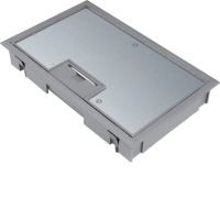 Pokrywa uchylna płytki montaż E04 147X247 5mm stal szary PA, Tehalit.VE-EE | KDE04057011 Hager