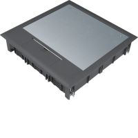 Pokrywa uchylna VQ12 244x244 wykładzina 5mm czarny PA, tehalit.VE-EE | VQ12059005 Hager