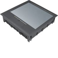 Pokrywa uchylna VQ12 244x244 wykładzina 12mm czarny PA, tehalit.VE-EE | VQ12129005 Hager
