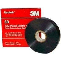 Taśma elektroizolacyjna Scotch® 33, PCW, 19mm x 33m czarna (opak 48szt) | 7000057497 3M