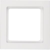 Ramka pojedyncza, biały, aksamit, Q.3 | 10116099 Hager