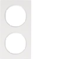 Ramka podwójna, biały, połysk, R.3 | 10122289 Hager