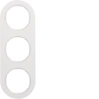 Ramka potrójna, biały, połysk, R.classic | 10132089 Hager