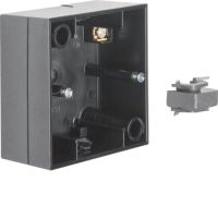 Puszka n/t pojedyncza, czarny, połysk R.3 | 10418935 Hager