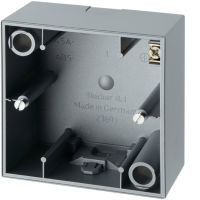 Puszka n/t pojedyncza, alu, mat S.1 | 10419939 Hager