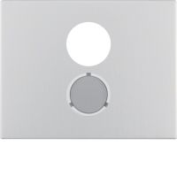 Płytka czołowa do gniazda głośnikowego, alu, K.5 | 11847003 Hager