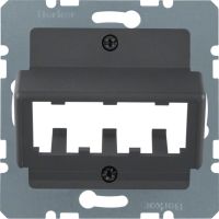 Płytka centralna do 3 MINI-COM Module, antracyt, B.3/B.7 | 14271606 Hager
