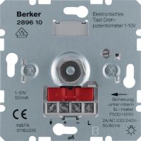 Elektronika domowa Elektroniczny potencjometr przyciskowo obrotowy 1-10 V, One.platform | 289610 Hager
