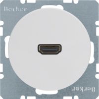 Gniazdo HDMI biały, połysk, R.1/R.3 | 3315422089 Hager
