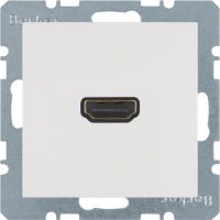 Gniazdo HDMI z przyłączem 90st., biały, połysk, B.x/S.1 | 3315438989 Hager