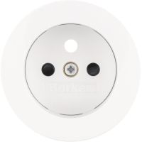 Płytka czołowa do gniazda z/u, biały, połysk, R.classic | 3965792089 Hager