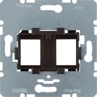 Płytka nośna podwójna z brązowym elementem mocującym, mechanizm, One.platform | 454107 Hager