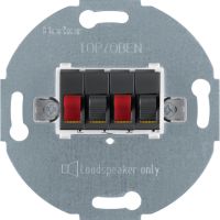 Mechanizm gniazda głośnikowego stereofonicznego 2-kr, antracyt, One.platform | 457305 Hager