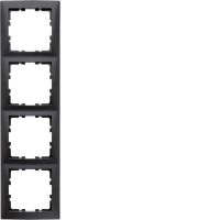 Ramka poczwórna, antracyt, mat, B.Kwadrat | 5310148996 Hager