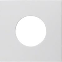 Płytka czołowa do łącznika i sygnalizatora świetlnego E10, biały, połysk, B.Kwadrat | 5311248989 Hager