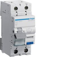 Wyłącznik różnicowoprądowy z członem nadprądowym 1P+N 6kA C 16A/10mA Typ A, RCBO | ACA966D Hager