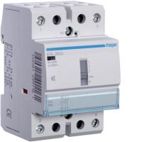 Stycznik cichy z możliwością sterowania ręcznego 12VAC/DC 2NO 63A AC-7a/b | ERL263S Hager
