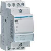 Stycznik cichy 12V DC 3NO+1NC 25A AC-7a/b | ESL428SDC Hager