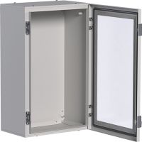 Obudowa stalowa 650x400x250mm, IP65, drzwi transparentne, Orion+ | FL168A Hager