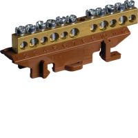 Listwa przyłączeniowa z cokołem fazowa 5x16 + 6x10 mm2 | KM11L Hager