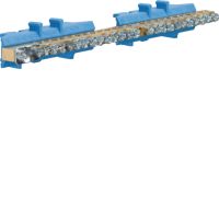 Listwa przyłączeniowa z cokołem neutralna 1x25 + 11x16 + 13x10 mm2 | KM25N Hager